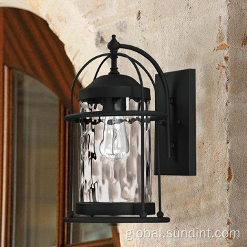 Outdoor Wall Sconce Black Vintage 60W Outdoor Graden Lamps Manufactory